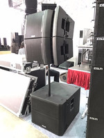 NEO Système de sonorisation Line Array complet 3200W avec 4x dessus de 12 pouces et 2x subwoofers de 18 pouces pour les événements en direct