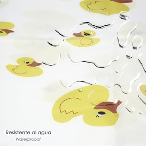 Tenda da doccia con disegno di anatroccoli 180x200 cm. Impermeabile - Product Image 5