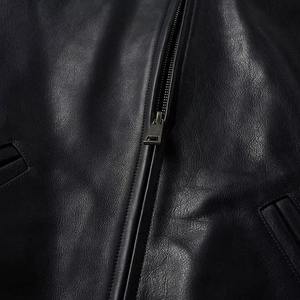 Blouson d'hiver en cuir de vache pour homme, coupe bomber, coupe décontractée, doublure matelassée, coupe régulière, logo personnalisé OEM, fabricant - Product Image 4