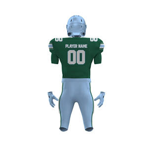 Ensemble d'uniformes de football américain personnalisés respirants à manches courtes, maillot sublimé, pantalon rembourré, livraison rapide, OEM - Product Image 3