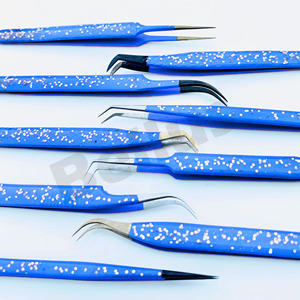 True Form Lash Extension Tweezer Fiber Tip Eco Steel Custom OEM Lash Artist Tool High Quality Low MOQ Lash Tweezers <b>Kit</b> - Product Image 4