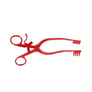 Retractor Adson de Alta Calidad de 320 mm en Rojo, Instrumento Quirúrgico Manual Autoestático de Acero Inoxidable para Obstetricia y Ginecología - Product Image 1