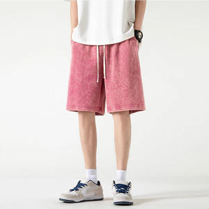 Pantalones Cortos de Verano para Hombre con Lavado Ácido, Estilo Urbano para Entrenamientos Casuales en el Gimnasio, Transpirables, con Patrón Sólido, en Oferta 2026 - Product Image 5