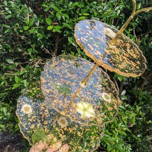 DIY ถาดผลไม้รูปทรงกลม3ชั้นแม่พิมพ์ซิลิโคนสำหรับทำมือถาดชา - Product Image 4