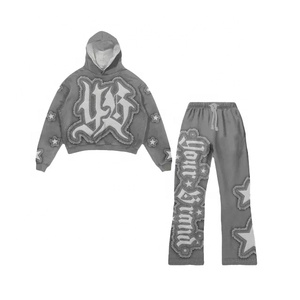 Sudadera con capucha de felpa francesa de gran tamaño personalizada de la más alta calidad Chándal unisex impreso en 3D de peso pesado | Servicio OEM - Product Image 1