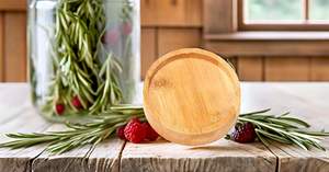 จานรองแก้วไม้และแผ่นรองจานทำจากไม้เป็นมิตรกับสิ่งแวดล้อมมีสไตล์อินเดีย - Product Image 3