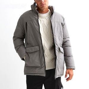 Veste parka rembourrée de qualité supérieure pour homme, vente en gros, taille plus, réversible, imperméable, manteau d'hiver - Product Image 3