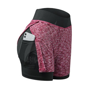 Pantalones cortos transpirables de calidad para mujer, pantalones cortos para mujer con bolsillos móviles, pantalones cortos de uso deportivo para mujer - Product Image 1
