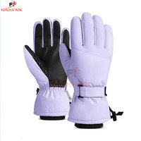 Gants de Ski en cuir de couleur différente de haute qualité gants de Ski chauds fonctionnels résistants à l'eau prix raisonnables gants de Ski