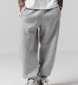 Top Popular High Quality Customize Logo Joggers Baggy Sweatpants 100% Cotton 450gsm Heavy Sweatpants <b>Men</b> 2025 - Product Image 1