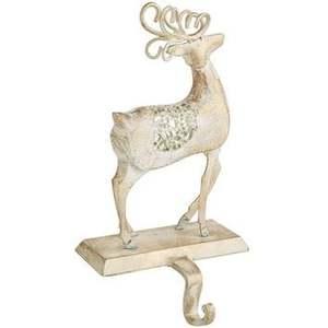 Modern Metal Reindeer Deer Ornament <b>Christmas</b> <b>Table</b> Animal Design Deer Sculpture <b>Christmas</b> Silver Nickel - Product Image 1