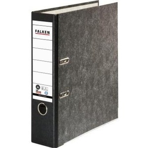 Falken 80mm DIN A4 Binder Cardboard <b>File</b> Folder with Outer Paper and Inner Black Paper Lamination - Product Image 1