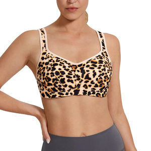 Soutien-gorge de sport pour femmes de haute qualité nouveauté soutien-gorge de gymnastique avec fermeture éclair dos réglable haut Impact Fitness Yoga soutien-gorge respirant - Product Image 1