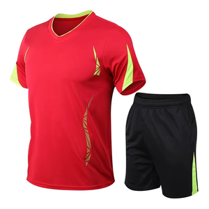 Conjunto Deportivo de Verano de Secado Rápido con Capucha y Elasticidad en Cuatro Direcciones, Traje de Correr Regular para Hombre, Talla Grande, Conjunto de Dos Piezas, Ropa Deportiva para Entrenamiento - Product Image 6