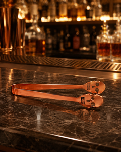 DIVRIS DR-2715 Stainless Steel Skull Design Modern Minimalist Ice Tongs Reusable <b>Bar</b> <b>Tool</b> for Cocktail Making - Product Image 6