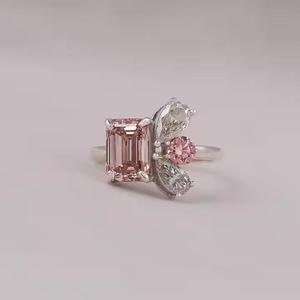 แหวนหมั้นบายพาสทองคำ14KT สำหรับผู้หญิงเพชร2.6กะรัตหลายรูปทรงดีไซน์ล่าสุดได้รับการรับรองจาก IGI - Product Image 1