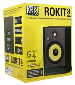 Monitor de Audio KRK Rokit 8, Altavoz de Estudio de 3.5 Pulgadas para Producción Musical - Product Image 1