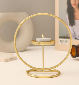 Leaf Gold-Coated Tea Light <b>Candle</b> <b>Holder</b> for Home & Wedding <b>Tealight</b> Custom made Elegant Tabletop <b>Tealight</b> <b>Candles</b> <b>Holder</b> - Product Image 6