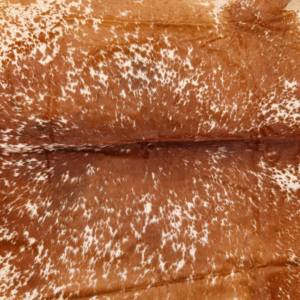 Tapis rond en cuir de vachette naturel de luxe décor de tapis en cuir lavable pour chambre salon hôtel cuisine bureau - Product Image 2