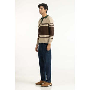 Suéter de Moda Masculina para Primavera, Sudadera con Capucha Transpirable de Punto Personalizado, con Botones, Logotipo y Estampado, Corte Regular MN-SWT-WS25-300 - Product Image 2
