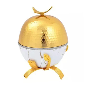 Serveur de stockage de nourriture et de dessert de poignée d'acier inoxydable de mini marmite en acier de haute qualité pour des hôtels et des restaurants pour le service de soupe - Product Image 1