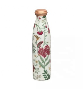 High Quality Handmade Solid Copper Hammered <b>Water</b> <b>Bottle</b> 500ml Capacity with Lid <b>Sport</b> Style Low Price Wholesale - Product Image 3