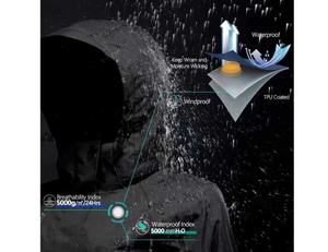 Softshell Jacket For <b>Man</b> With Waterproof Zipper And Reinforced Shoulder <b>Men's</b> Jackets - Product Image 6