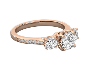 Anillo de Diamante Cultivado en Laboratorio con Certificación IGI, CVD HPHT, Oro Sólido de 14k, Corte Brillante Redondo, Anillo de Compromiso Clásico para Mujer - Product Image 2