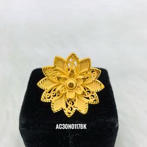 Conjunto de Collar de Latón con Diseño Floral Chapado en Oro con Cadena de Caja, Joyería Elegante para Boda o Fiesta en Caja de Regalo para Compromiso - Product Image 4