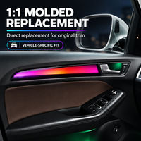 Kit d'éclairage ambiant RGB dynamique 12V pour Audi Q5 2010-2018, 64 couleurs, 18 lumières, éclairage ambiant intérieur