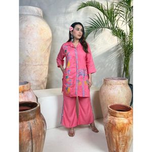 ชุดเดรส Kurti ดีไซน์เนอร์ Vetican Lemon Tree Cordset สำหรับงานออฟฟิศ งานเลี้ยง งานแต่งงาน งานรับรอง งานเทศกาล และงานพิธีกรรมแบบดั้งเดิม - Product Image 5