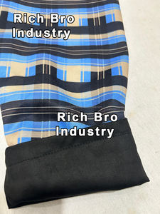 Chaqueta Casual Entallada para Hombre, Nueva Llegada 2025, Diseño Personalizado con Estampado a Cuadros, Múltiples Bolsillos, Cierre de Cremallera, Impermeable, Transpirable, de Cordura y Algodón - Product Image 3