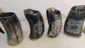 LISTE POLI FABRIQUÉ À LA MAIN VIKING BOIRE CORNE BIÈRE STEIN Corne à boire tasse Viking Corne à boire Tasse Tasse à café - Product Image 5