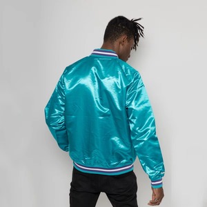 Veste en satin légère, veste bomber brillante, manches longues, vêtement décontracté, fermeture éclair, streetwear, tendance, manteau - Product Image 4