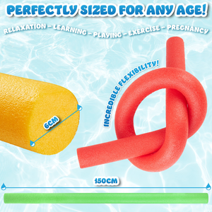 Lightweight Colorful <b>Swimming</b> <b>Noodle</b> For Kids And Adults Perfect For <b>Pool</b> Fun Water Exercise And Safe Floating Support - Product Image 2