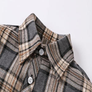 Camisa de franela para hombre de alta visibilidad hecha a medida diseño de cuello - Product Image 4