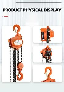 Nouvelle palan manuel <span class=keywords><strong>de</strong></span> type VC-B, petit palan à <span class=keywords><strong>chaîne</strong></span> triangulaire avec <span class=keywords><strong>chaîne</strong></span> en acier G80 pour la levée d'outils dans les restaurants et commerces, capacité 1 tonne et 3 mètres - Product Image 5