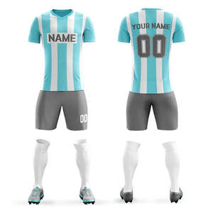 Servicio OEM de Camisetas de Fútbol Sublimadas Personalizadas para Marcas de Ropa Deportiva - Uniformes de Fútbol Cortos Estampados Unisex para Adultos de Marca Privada - Product Image 6