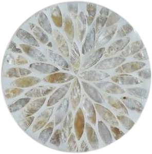 Home Mop Inlay <b>Coaster</b> with Mother of Pearl Inlay Wood Resin Tea <b>Drink</b> <b>Coaster</b> Mats Table Decoration Product Category Mats Pads - Product Image 4