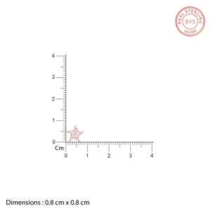 Magnifiques boucles d'oreilles clous en or rose avec diamants, fabrication en or 14 carats pour une mode haut de gamme - Product Image 4