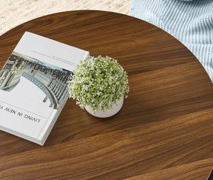 Mesa de Centro y taburete de madera de color rosa bebé Calidad superior más vendida disponible para espacio habitable Disponible al mejor precio - Product Image 4