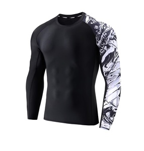 เสื้อรัดกล้ามเนื้อแขนยาวสำหรับผู้ชายเสื้อสำหรับฝึกซ้อมแบบสั่งตัดยืดได้แบบ4ทิศทาง - Product Image 3