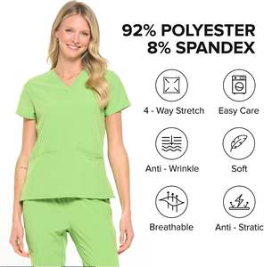 Conjuntos de uniformes médicos para correr de moda para mujer, uniformes médicos de enfermería, trajes médicos de hospital, venta al por mayor, logotipo personalizado disponible - Product Image 4