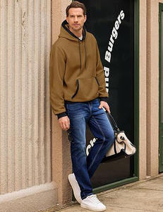 เสื้อฮู้ดดี้แบบเรียบขายส่งจำนวนมาก รับทำโลโก้ตามสั่ง เสื้อฮู้ดดี้ผ้าฟลีซสำหรับผู้ใหญ่แบบยูนิเซ็กซ์ ผลิตโดยโรงงาน - Product Image 3