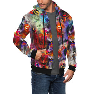 Latest Model Comfortable and Breathable <b>Men</b> Zipper Sublimation Hoodies / Customized Printing High Quality Zip up <b>Thermal</b> Hoodie - Product Image 3