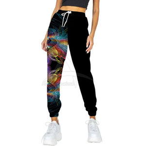 Pantalon de sublimation pour femmes, hiver, taille mi-haute, devant plat, respirant, 100% coton, séchage rapide, écologique, léger - Product Image 1