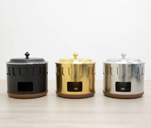 Casserole en métal artisanale, écologique, en acier inoxydable, finition polie, plat de service pour buffet, pour la maison, l'hôtel, la cuisine - Product Image 3