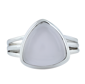 Trillion Rose Quartz Gemstone 925 Sterling <b>Silver</b> <b>Ring</b> Jewelry Fashionable <b>Ring</b> for <b>Wedding</b>, Anniversary, Engagement for Unisex. - Product Image 4