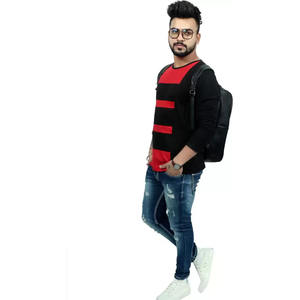 T-shirts à manches longues personnalisés, tenue décontracté, T-shirt uni pour hommes de taille adulte/T-shirt personnalisé en gros pour hommes - Product Image 6