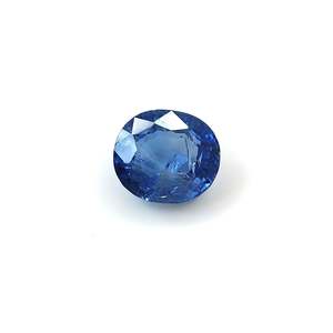 Saphir bleu naturel non chauffé créé en laboratoire 6,14 carats, pierre précieuse synthétique jaune rose émeraude taille ovale radiant - Product Image 1